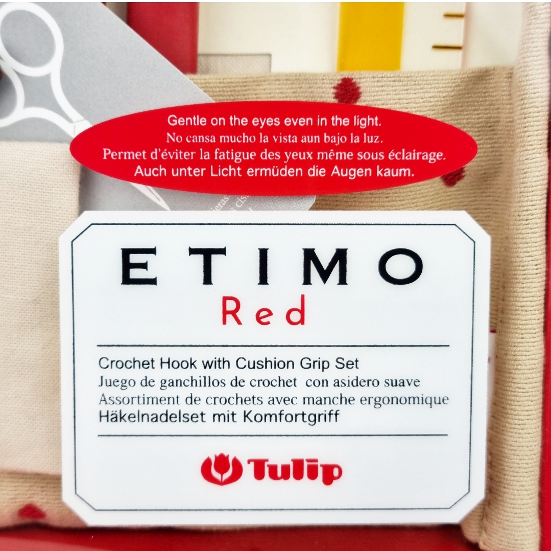 Tulip® Etimo Red Crochet Hook with Cushion Grip Set